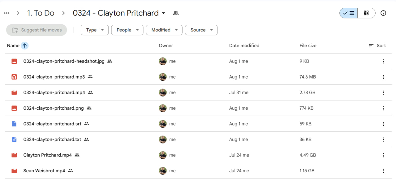 Google Drive media files